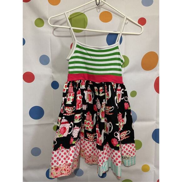 K Pea Girls Sundress Size 10 Multi Color 🌿🍓 - Picture 16 of 16